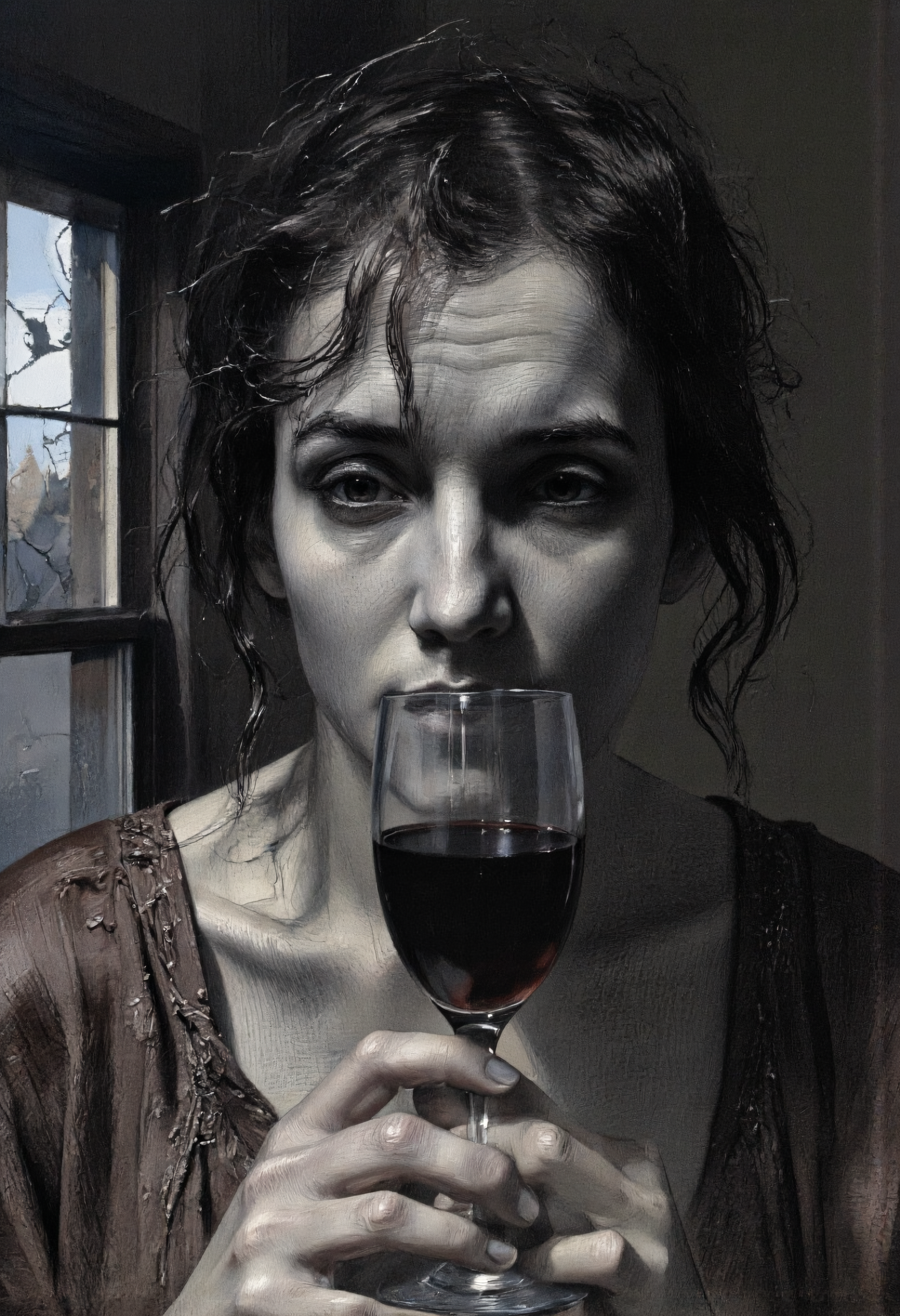 2.2. Portrait of a Tired Woman with a Glass of Wine (3835781239).png